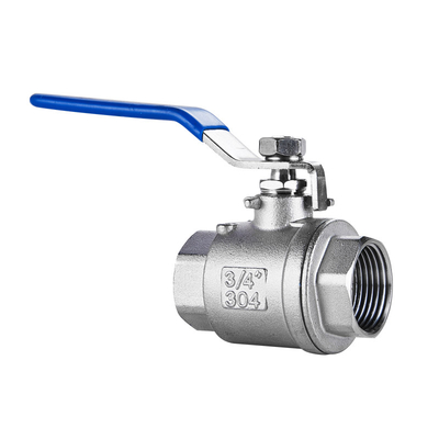 Válvula de bola de 2 piezas de acero inoxidable 304 316 roscada BSP NPT