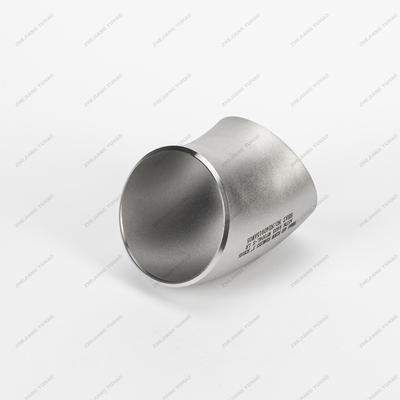 Fittings soldados con trasero de acero inoxidable ASTM A312 45 grados Codo