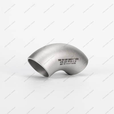 304 304L สแตนเลส Butt weld Fittings ระยะยาว SS 90 องศา