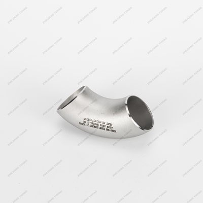 ASME B16.9 304 304L Acero de acero inoxidable de 90 grados Codo BW Butt Saldado de tuberías y accesorios LR Codo