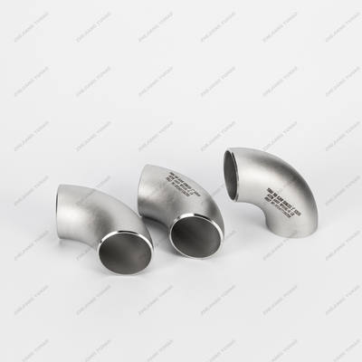 Fittings de tubería de soldadura con trasero de acero inoxidable 304 90 grados Codo de acero inoxidable DN6-DN800