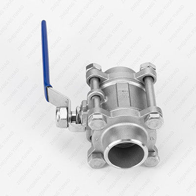 High-Performance 3-Piece Stainless Steel Welded Ball Valve | Industrial Grade