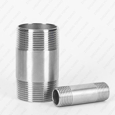Black, Electric Galvanized, Stainless Steel Barrel Nipple Union Type Male SS Double-End Pipe Nipples