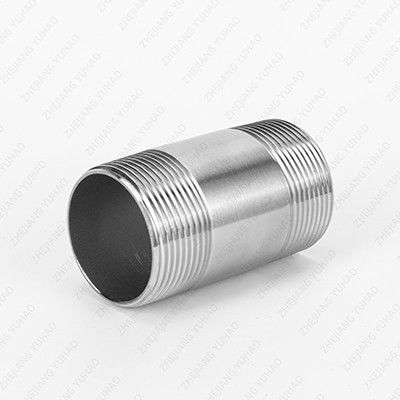 316, 316L, 304, 304L Equal Stainless Steel Barrel Nipple Union Type Male SS Double-End Pipe Nipples