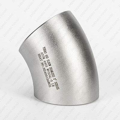 Lọc lạnh Lọc nóng Lọc 45 độ khuỷu tay Stainless Steel Butt Weld Pipe Fitting