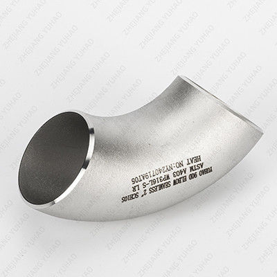 DN6-DN800 SCH20s-SCH180s Codo de acero inoxidable BW Butt Saldado de tubos de ajuste de 90 grados LR Codo