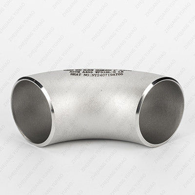 DN10-DN750 SCH10-SCH160 Accesorios para tuberías soldadas con el codo SS Butt de acero inoxidable de 90 grados