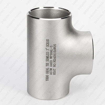Pipe à haute pression SS BW Tube en acier inoxydable équivalent Tee Butt