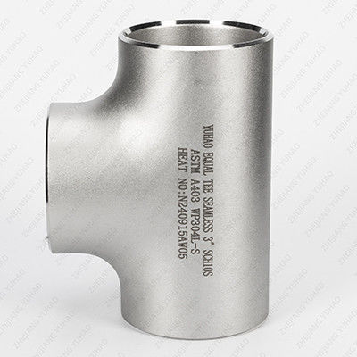 Tubo SS BW de alta presión Acero inoxidable Accesorios de tubería soldados a tope Tee igual