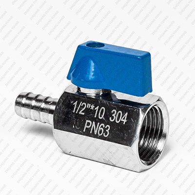 Válvula de bolas de acero inoxidable de tamaño pequeño con rosca x hilo femenino BSPP/NPT