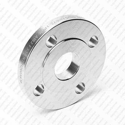 Stainless Steel Plate Flange RF Raised Face with ASTM A182 F316 Material and Class 300 Pressure Rating Featuring Serrated Finish Sealing Surface